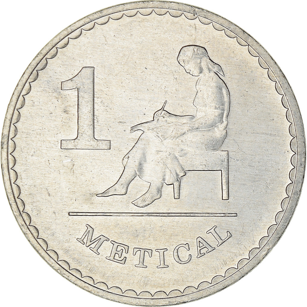 Coin, Mozambique, Metical, 1986, EF(40-45), Aluminum, KM:99a