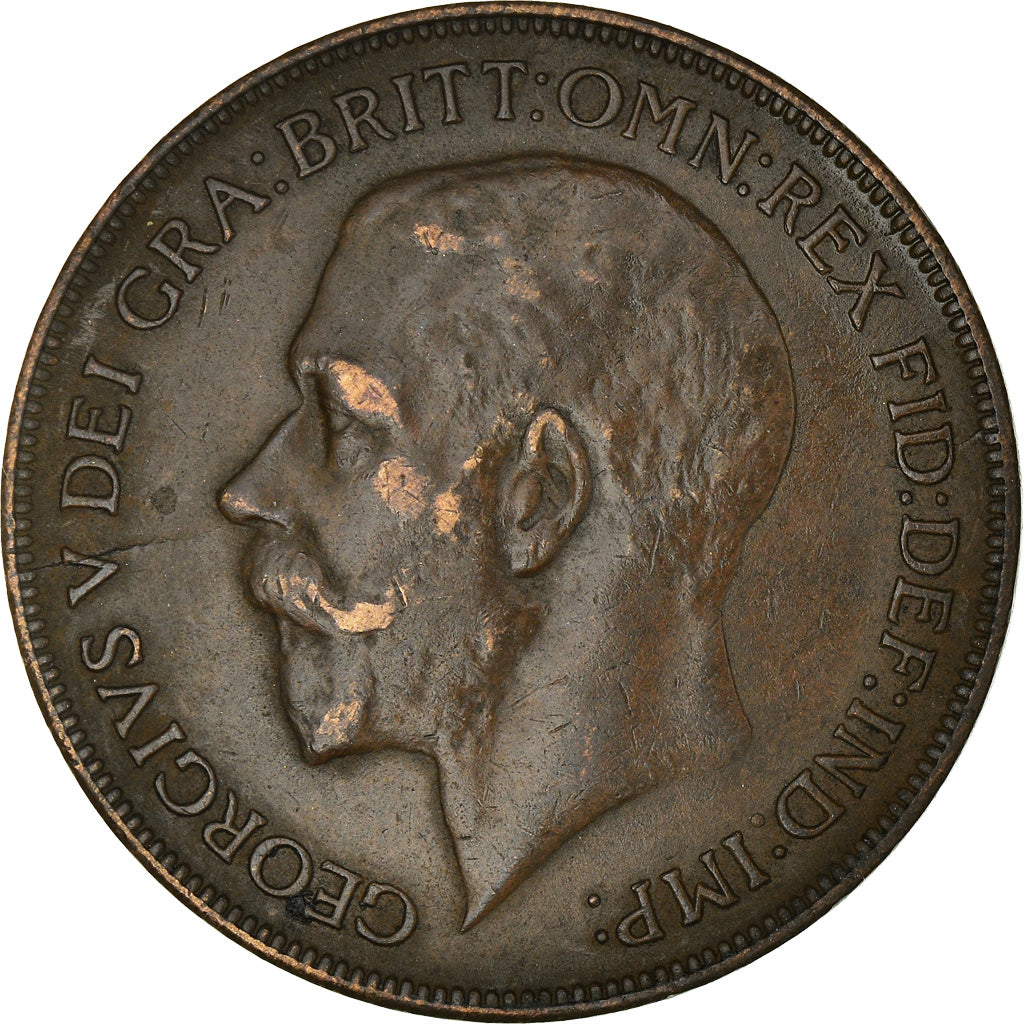 Coin, Great Britain, George V, Penny, 1922, EF(40-45), Bronze, KM:810