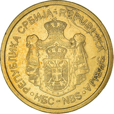 Coin, Serbia, 5 Dinara, 2012, EF(40-45), Nickel-brass, KM:56