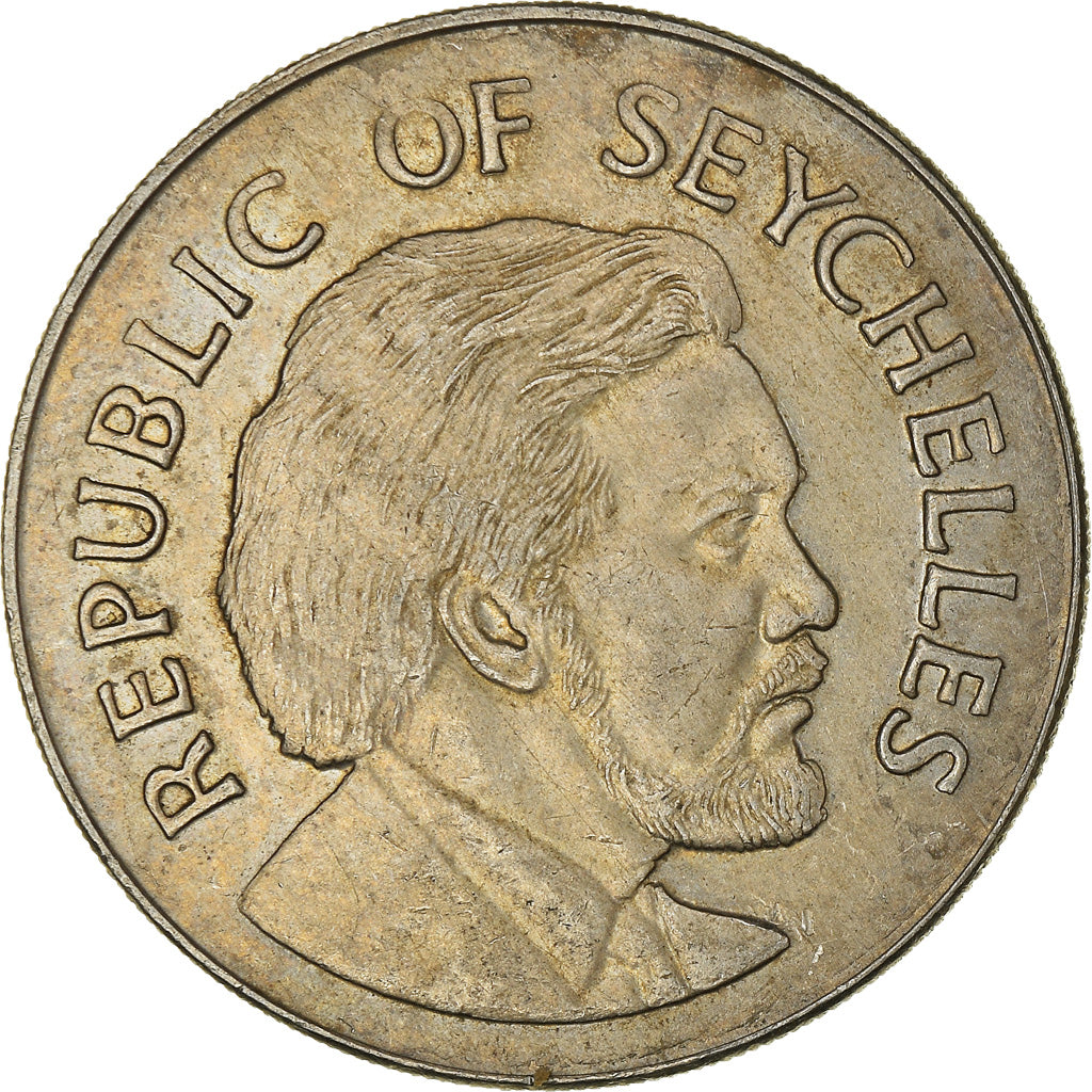 Moneta, Seychelles, Rupee, 1976, British Royal Mint, BB, Rame-nichel, KM:26