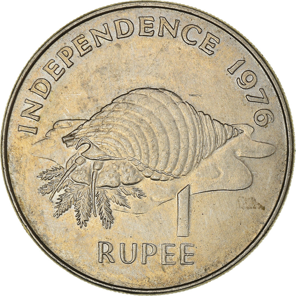 Moneta, Seychelles, Rupee, 1976, British Royal Mint, BB, Rame-nichel, KM:26
