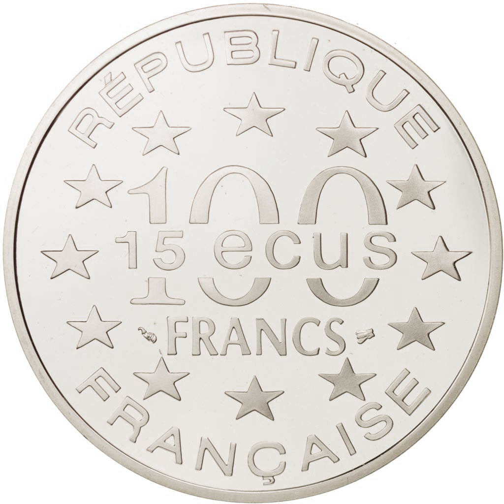 Coin, France, 100 Francs-15 Ecus, 1995, Paris, MS(65-70), Silver, KM:1114