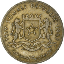 Coin, Somalia, Scellino / Shilling, 1967, EF(40-45), Copper-nickel, KM:9