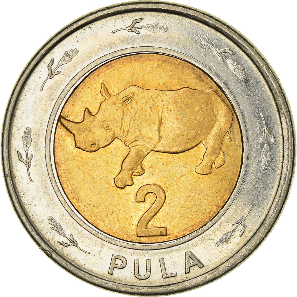 Monnaie, Botswana, 2 Pula, 2013, TTB+, Bimétallique