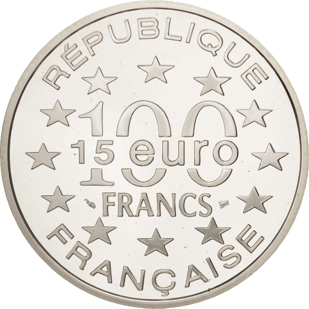 France, 100 Francs-15 Euro, 1996, Amsterdam, FDC, Argent, KM:1156