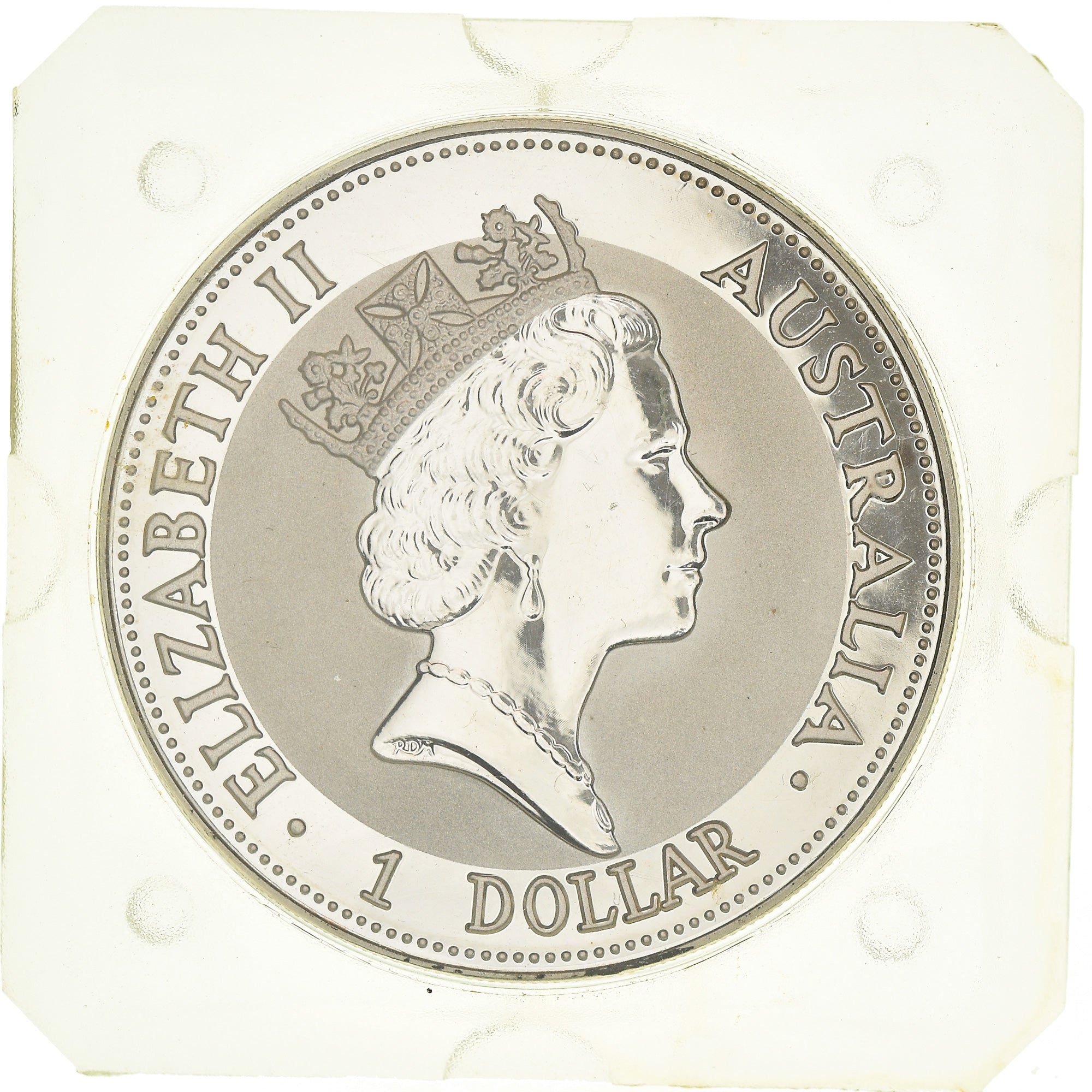 Moeda, Austrália, Dollar, 1993, 3e effigie, kookaburra 1992-1993. BE.