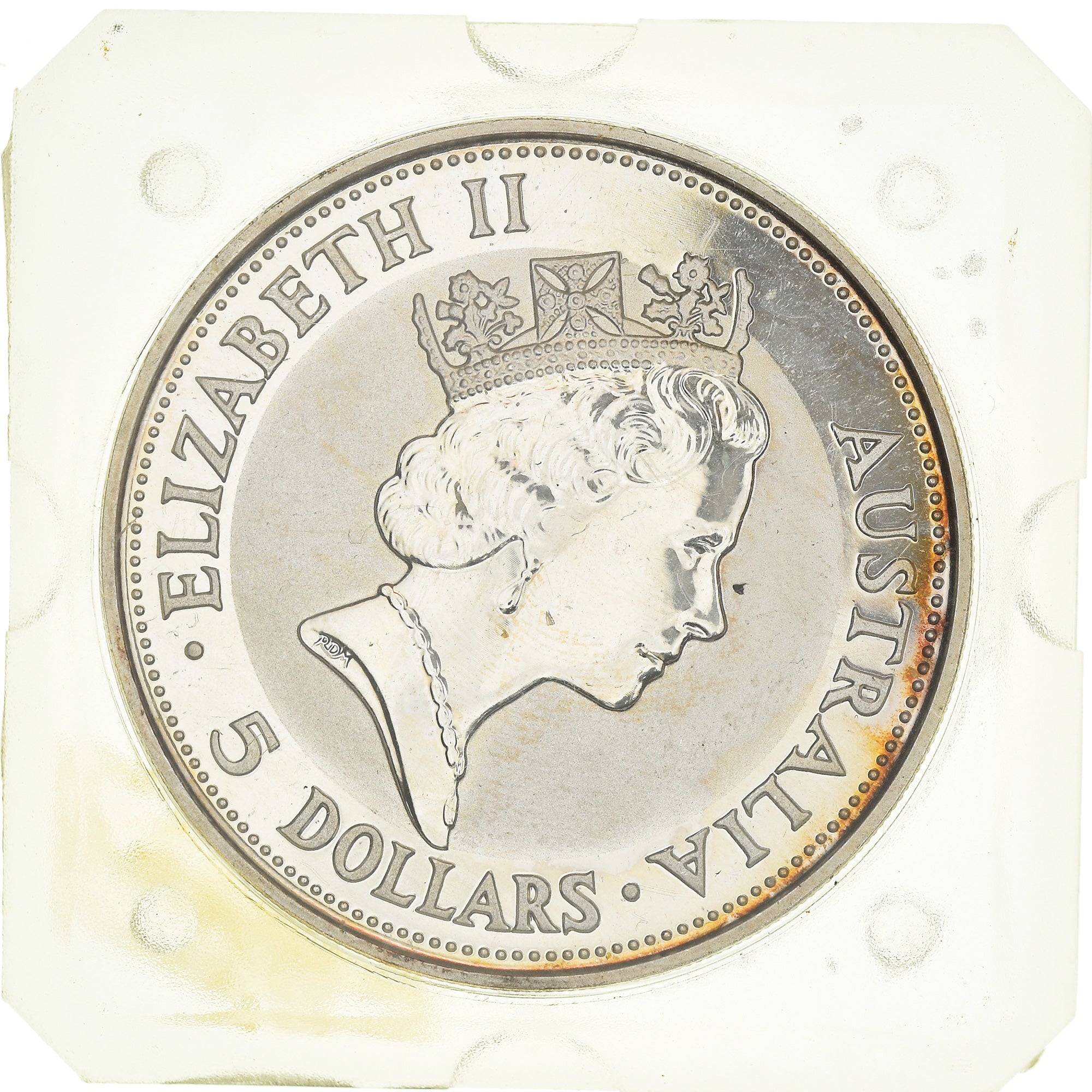 Coin, Australia, Elizabeth II, 5 Dollars, 1991, Australian Kookaburra.BE.