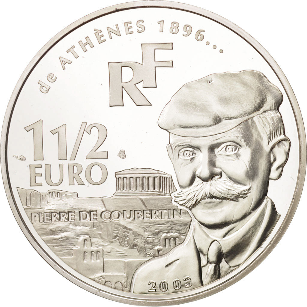 Monnaie, France, 1-1/2 Euro, 2003, Paris, FDC, Argent, KM:1361