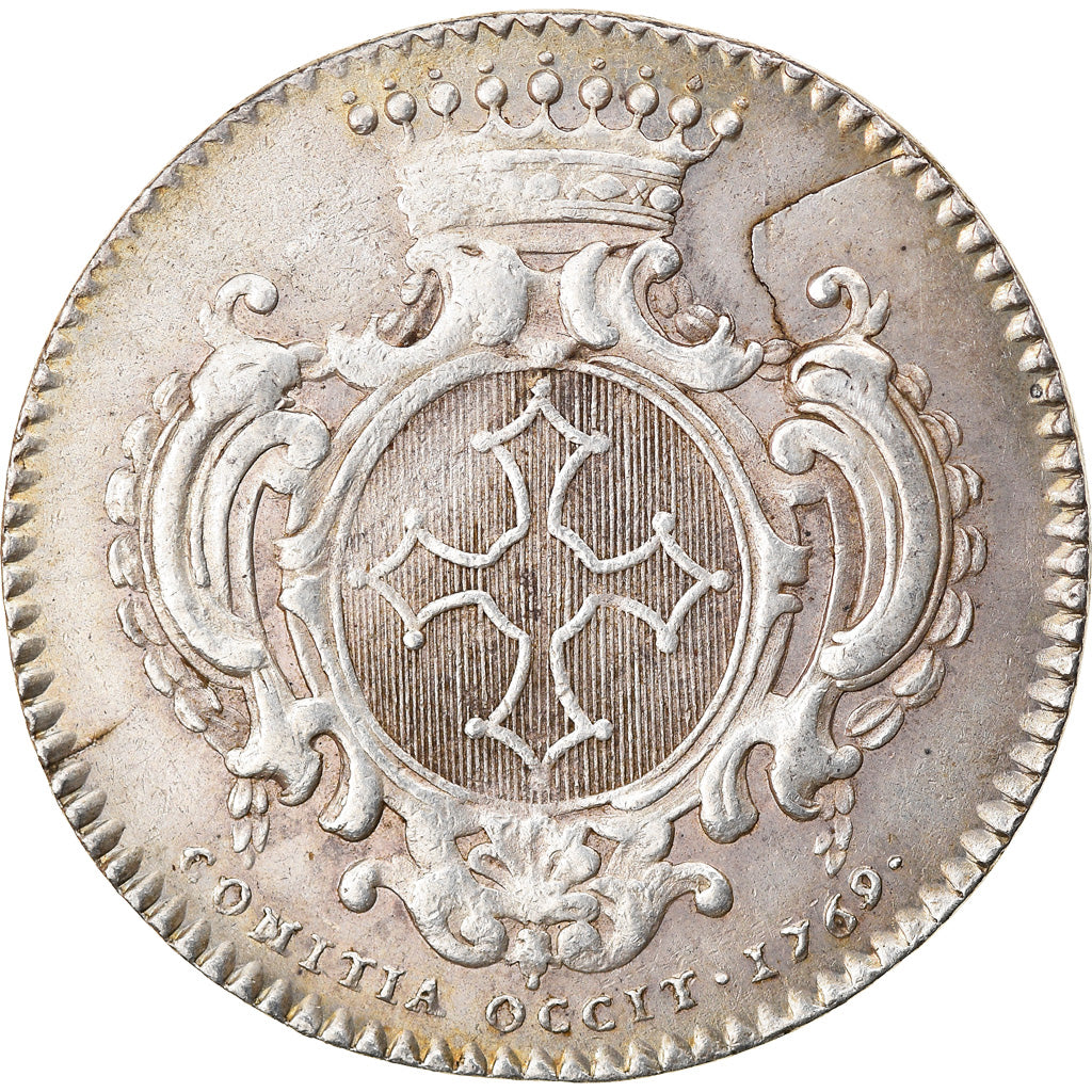 Francia, Token, Louis XV, Etats de Languedoc, History, 1769, Duvivier, BB+