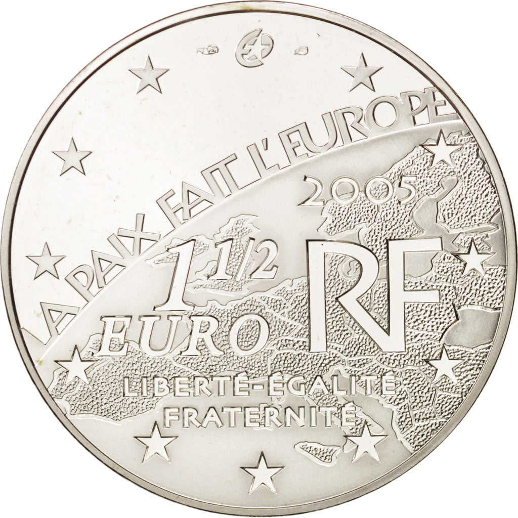Münze, Frankreich, 1-1/2 Euro, 2005, Paris, STGL, Silber, KM:1441