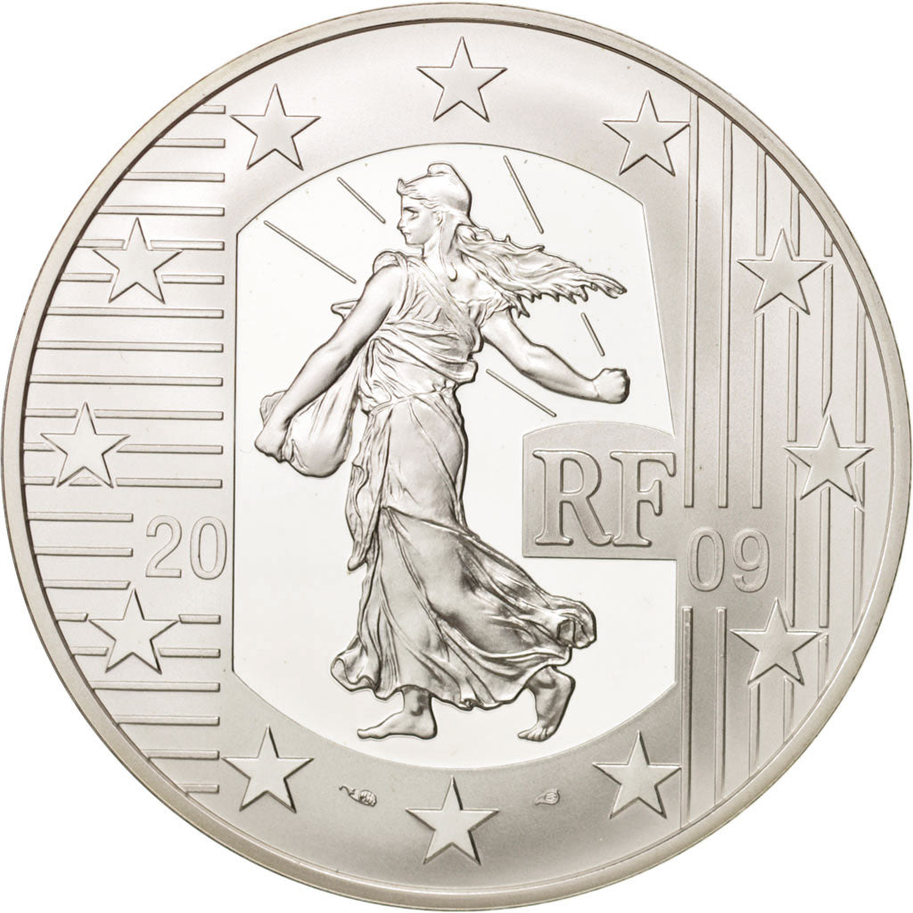 Francia, 10 Euro, 2009, Paris, FDC, Argento, KM:1584