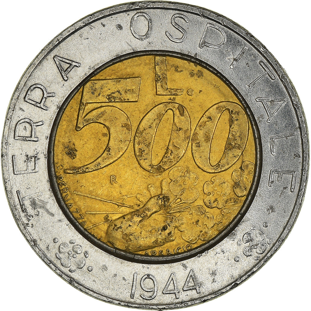 Moneda, San Marino, 500 Lire, 1991, Rome, BC+, Bimetálico, KM:269