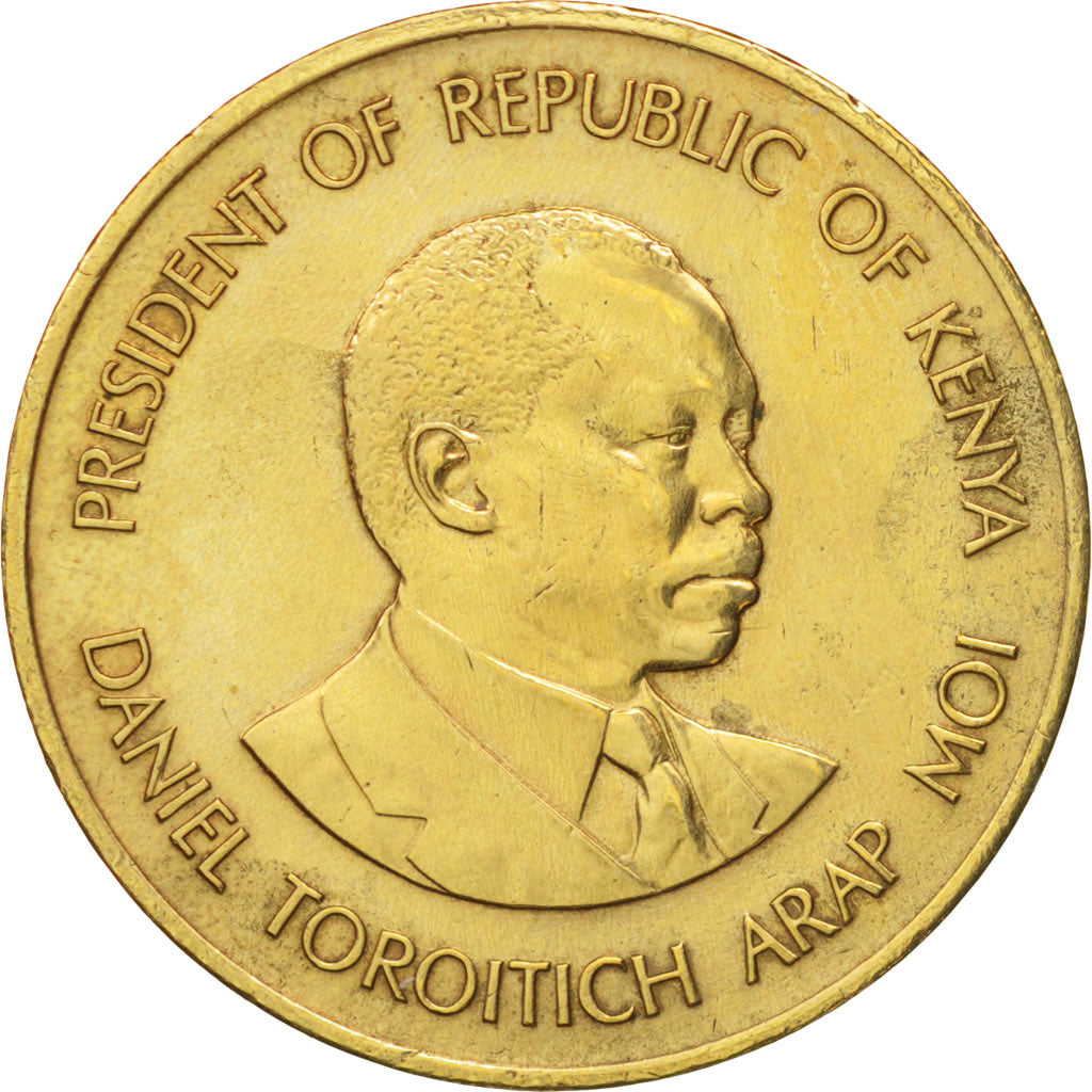 Kenya, 5 Cents, 1984, British Royal Mint, AU(55-58), Nickel-brass, KM:17