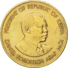 Kenya, 5 Cents, 1984, British Royal Mint, AU(55-58), Nickel-brass, KM:17
