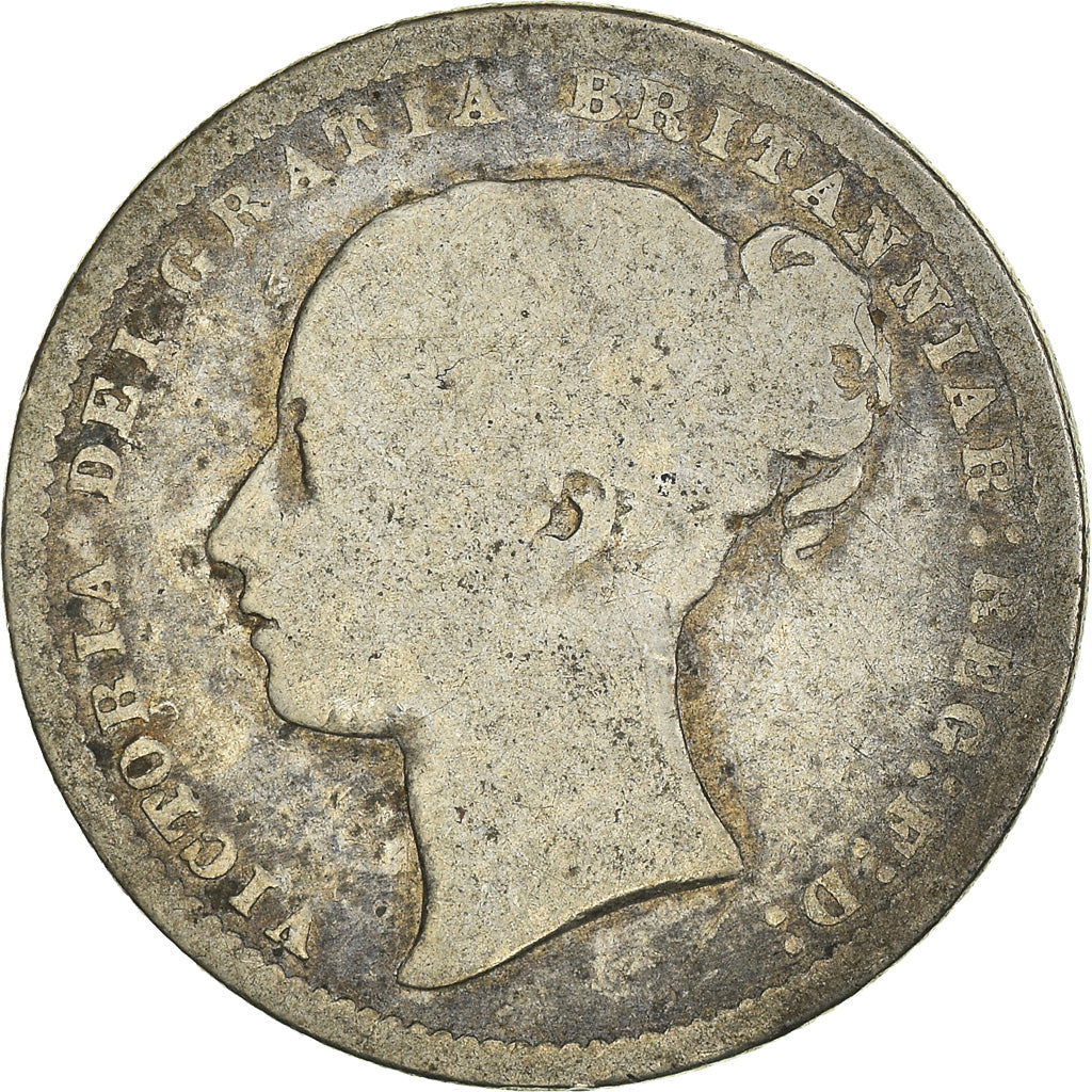 Monnaie, Grande-Bretagne, Victoria, Shilling, 1872, B+, Argent, KM:734.2