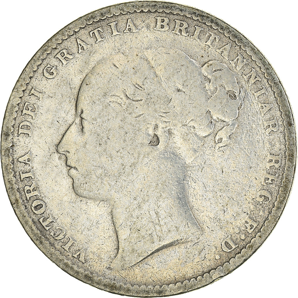 Coin, Great Britain, Victoria, Shilling, 1883, VF(20-25), Silver, KM:734.4