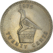 Coin, Rhodesia, 20 Cents, 1975, EF(40-45), Cupronickel, KM:15