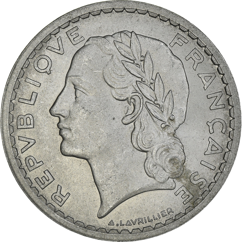 Coin, France, Lavrillier, 5 Francs, 1949, Beaumont - Le Roger, AU(50-53)