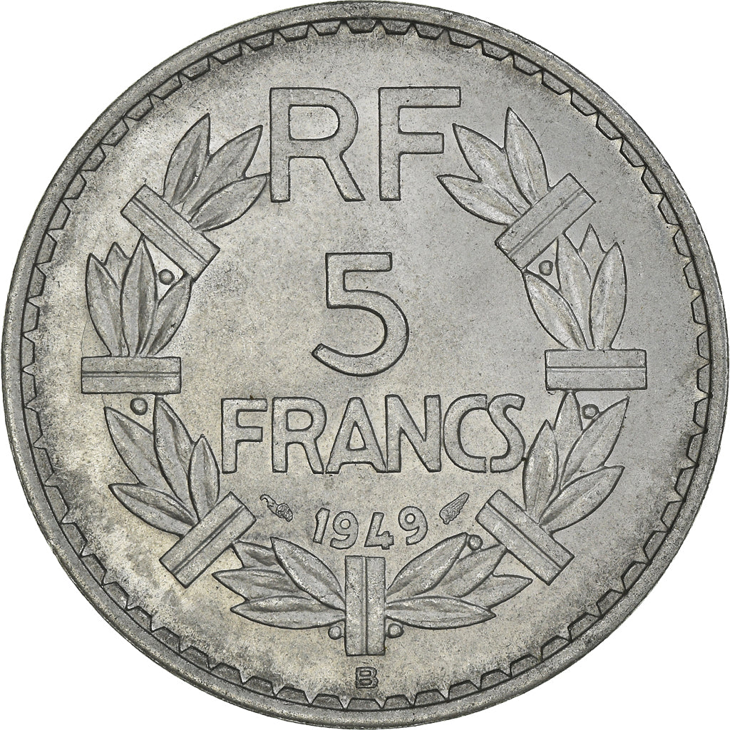 Coin, France, Lavrillier, 5 Francs, 1949, Beaumont - Le Roger, AU(50-53)