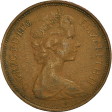 Coin, Great Britain, Elizabeth II, 2 New Pence, 1976, VF(30-35), Bronze, KM:916