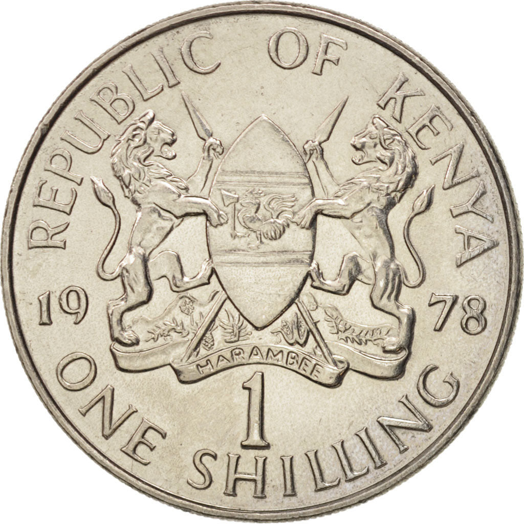 Moneta, Kenya, Shilling, 1978, British Royal Mint, SPL, Rame-nichel, KM:14