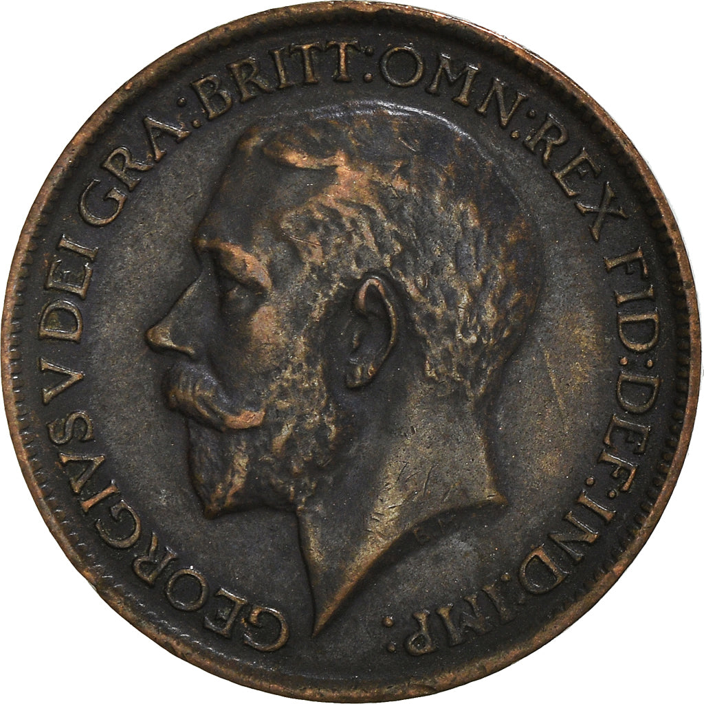 Coin, Great Britain, Elizabeth II, Farthing, 1912, EF(40-45), Bronze, KM:808.1