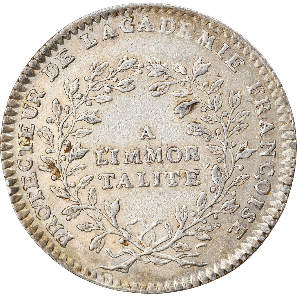 France, Token, Louis XV, Académie Française, History, ND (1732), EF(40-45)