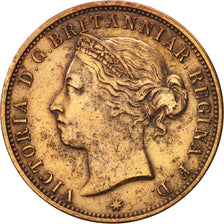 Moneda, Jersey, Victoria, 1/12 Shilling, 1881, MBC, Bronce, KM:8