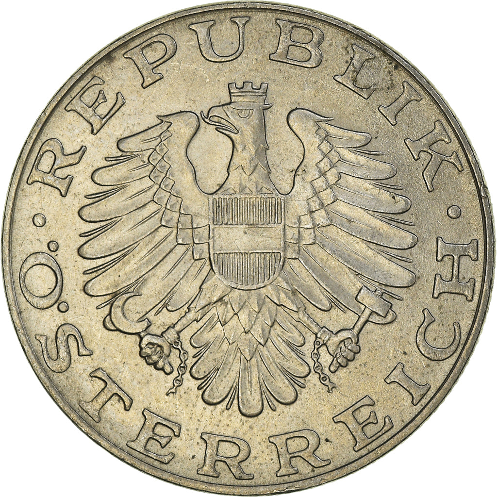 Coin, Austria, 10 Schilling, 1975, EF(40-45), Copper-Nickel Plated Nickel