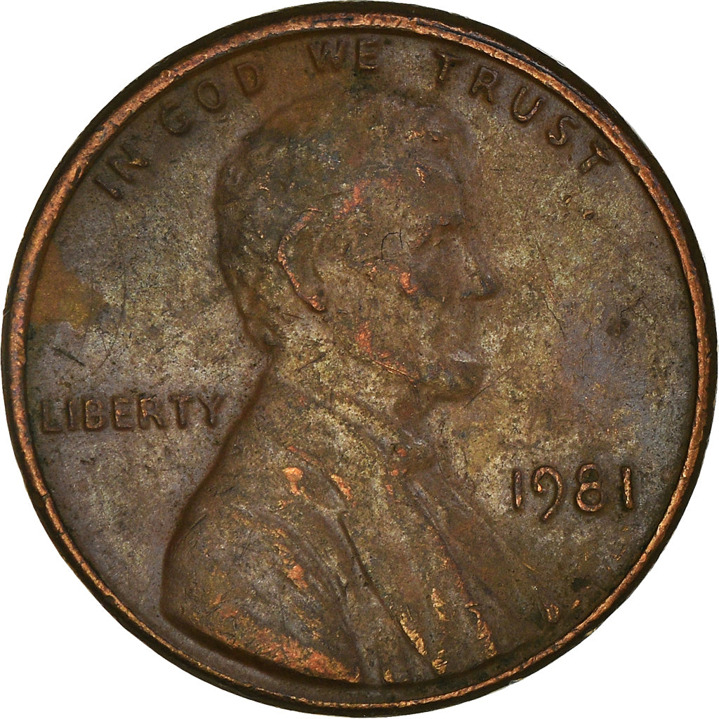 Münze, Vereinigte Staaten, Lincoln Cent, Cent, 1981, U.S. Mint, Philadelphia