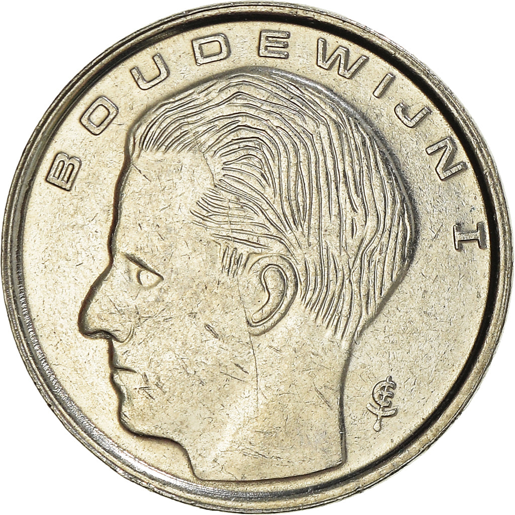 Coin, Belgium, Franc, 1989, AU(55-58), Nickel Plated Iron, KM:171