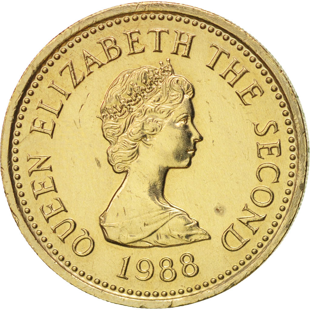 Jersey, Elizabeth II, Pound, 1988, SUP, Nickel-brass, KM:73