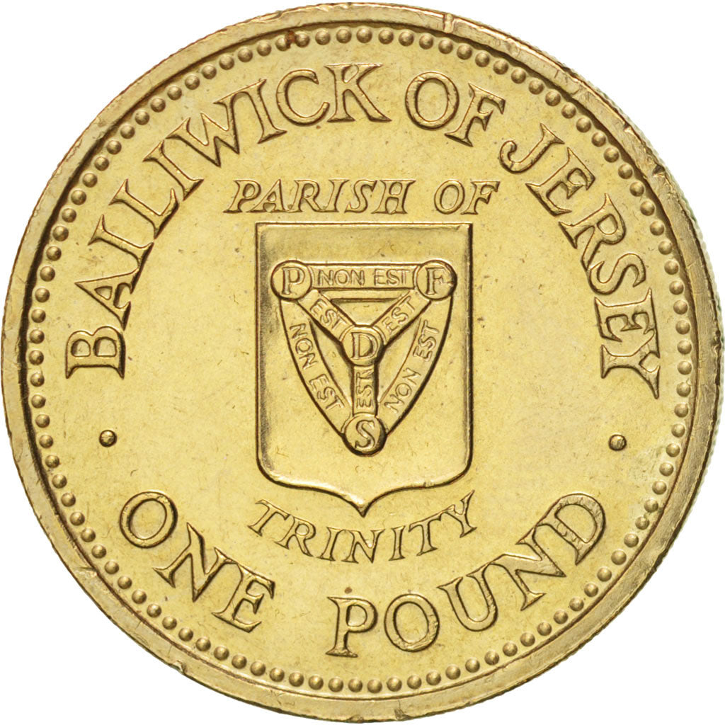 Jersey, Elizabeth II, Pound, 1988, SUP, Nickel-brass, KM:73