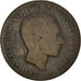 Monnaie, Espagne, Alfonso XII, 10 Centimos, 1878, Madrid, B+, Bronze, KM:675