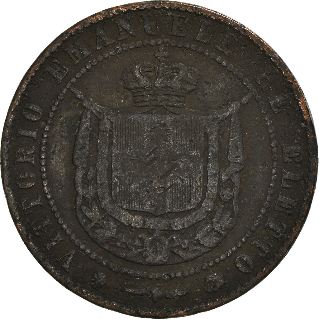 Coin, ITALIAN STATES, EMILIA, Vittorio Emanuele II, 5 Centesimi, 1859