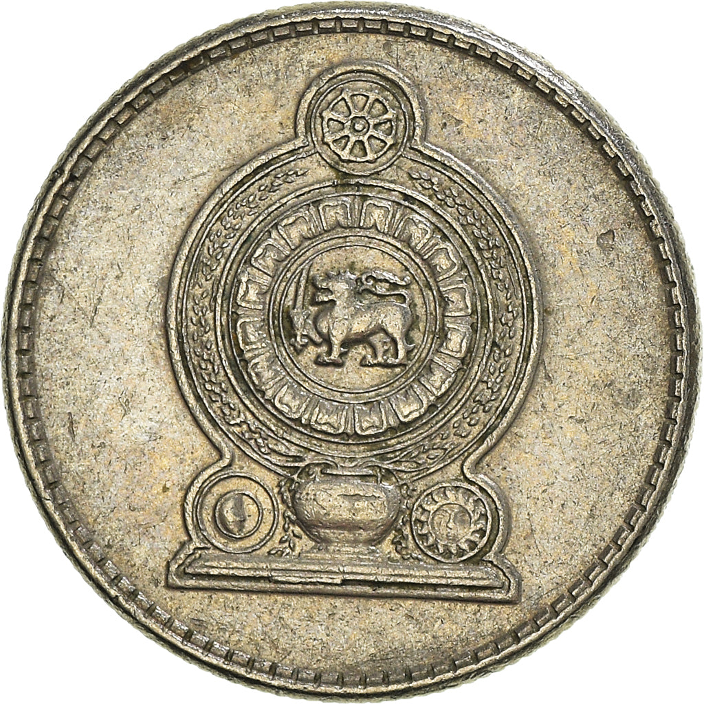 Münze, Sri Lanka, 25 Cents, 1989, SS, Kupfer-Nickel, KM:141.2