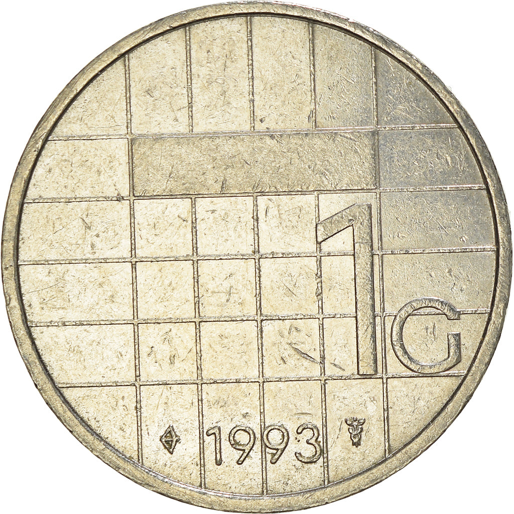 Monnaie, Pays-Bas, Gulden, 1993, TTB, Nickel, KM:205