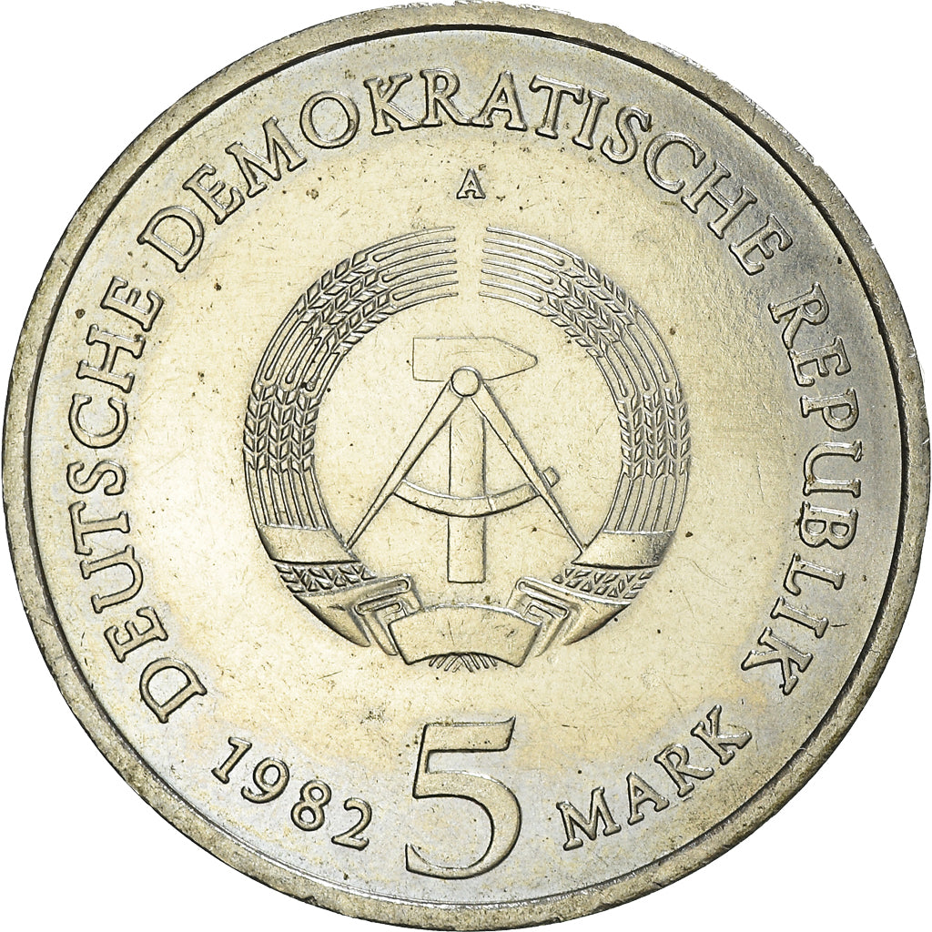 Coin, GERMAN-DEMOCRATIC REPUBLIC, 5 Mark, 1982, Berlin, Goethe's Weimar Cottage