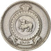 Coin, Ceylon, Elizabeth II, 50 Cents, 1965, EF(40-45), Copper-nickel, KM:132