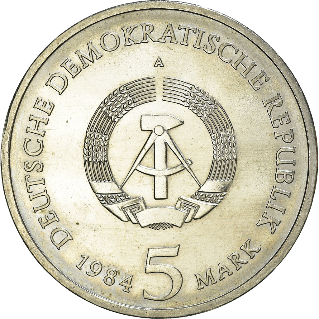 Coin, GERMAN-DEMOCRATIC REPUBLIC, 5 Mark, 1984, Berlin, MS(60-62)