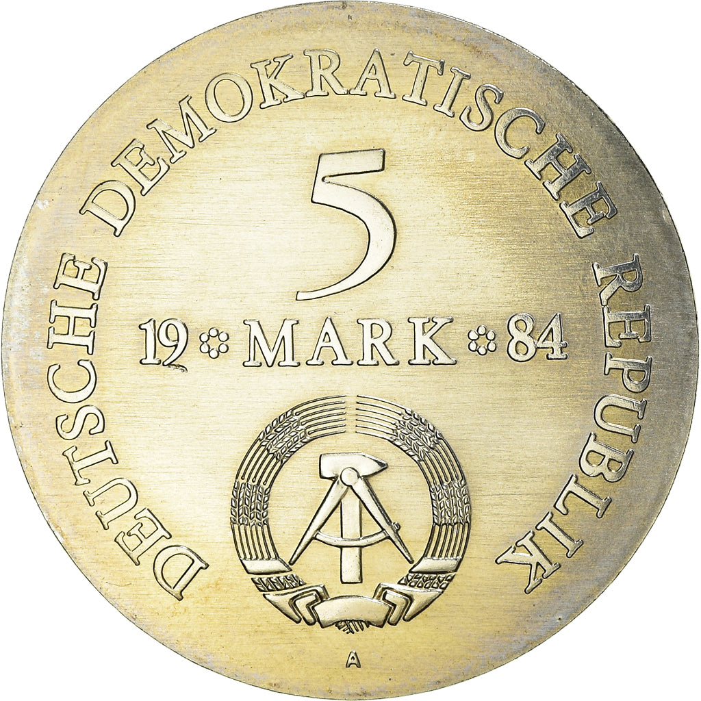 Coin, GERMAN-DEMOCRATIC REPUBLIC, 5 Mark, 1984, Berlin, 150th Anniversary -