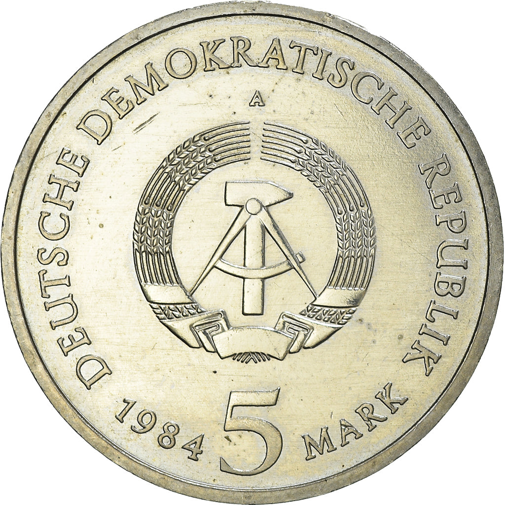 Coin, GERMAN-DEMOCRATIC REPUBLIC, 5 Mark, 1984, Berlin, Thomas Church of