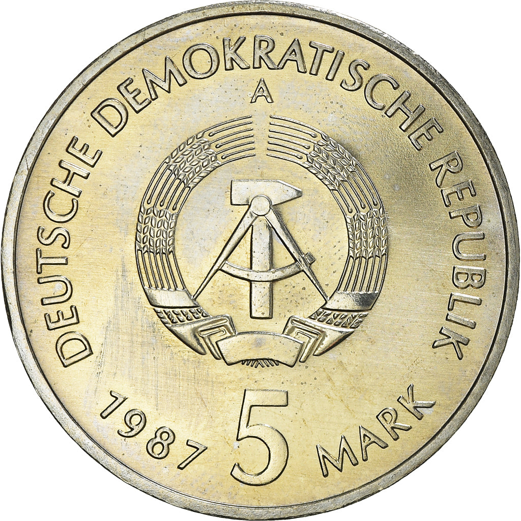 Monnaie, GERMAN-DEMOCRATIC REPUBLIC, 5 Mark, 1987, Berlin, SPL