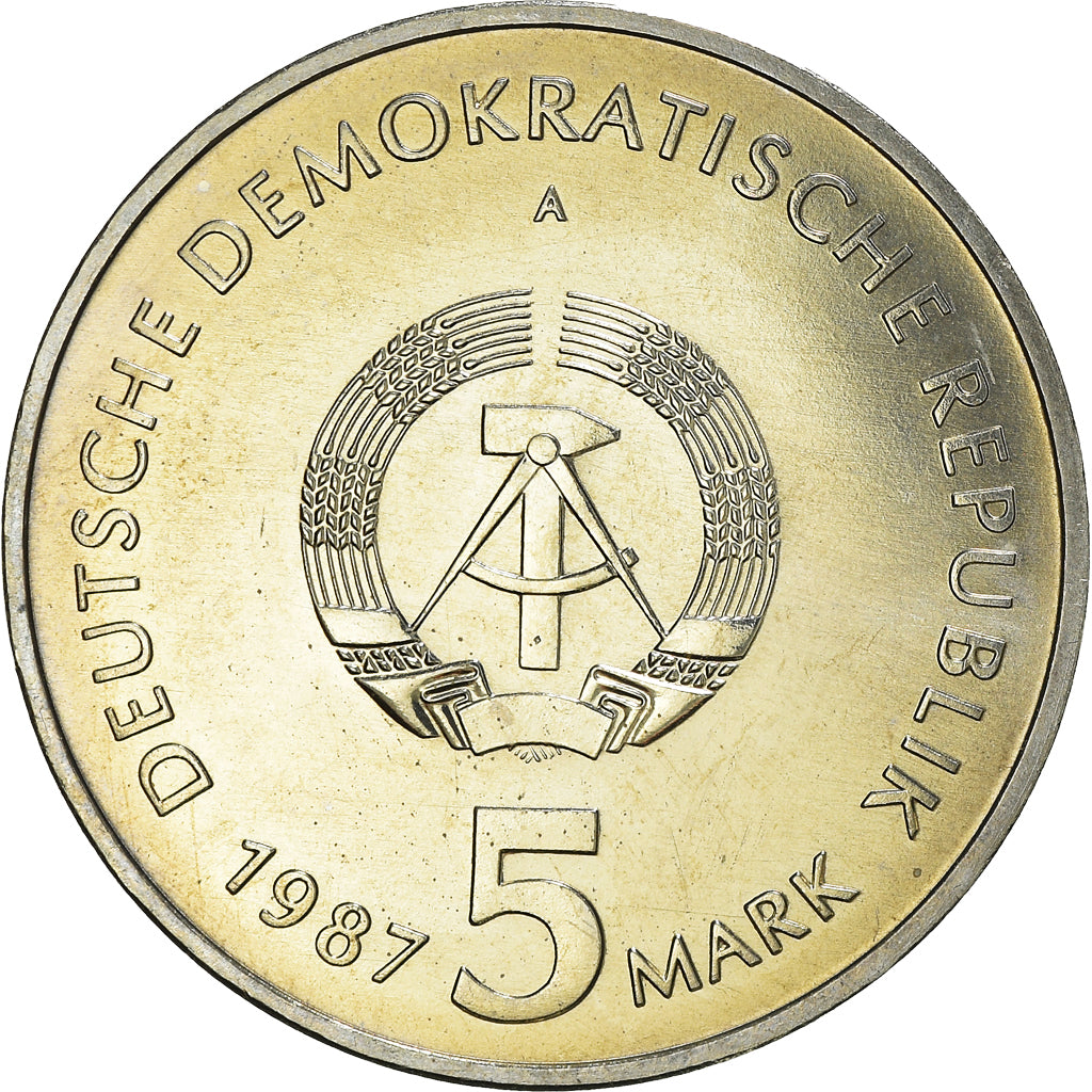 Münze, GERMAN-DEMOCRATIC REPUBLIC, 5 Mark, 1987, Berlin, VZ+