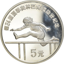 Coin, CHINA, PEOPLE'S REPUBLIC, 5 Yüan, 1988, BE, MS(65-70), Silver, KM:202