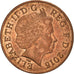 Coin, Great Britain, 2 Pence, 2015, EF(40-45), Copper Plated Steel