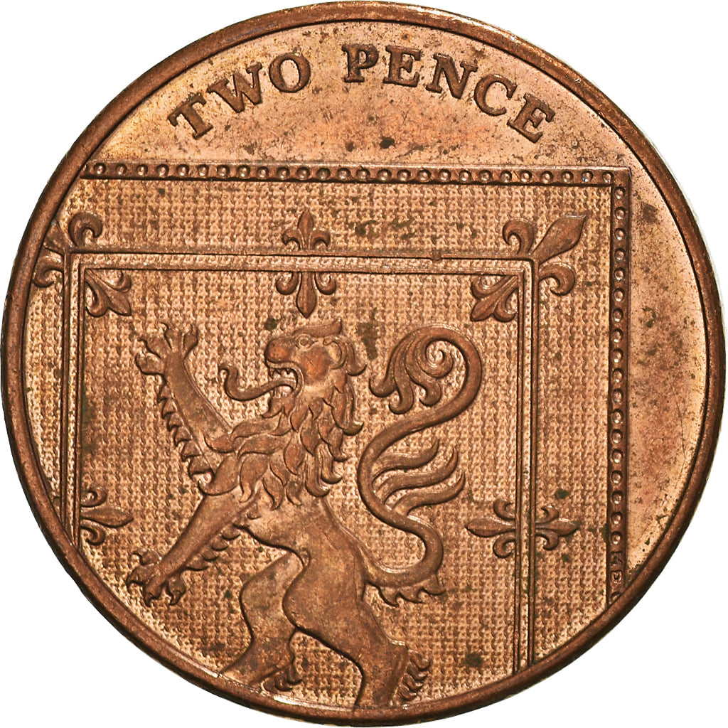 Coin, Great Britain, 2 Pence, 2015, EF(40-45), Copper Plated Steel