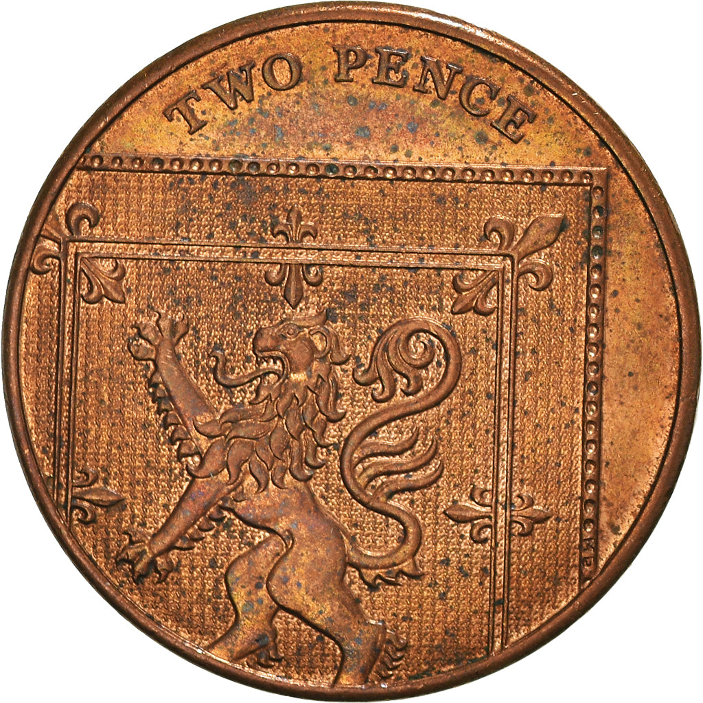 Moneta, Gran Bretagna, Elizabeth II, 2 Pence, 2012, BB, Acciaio placcato rame