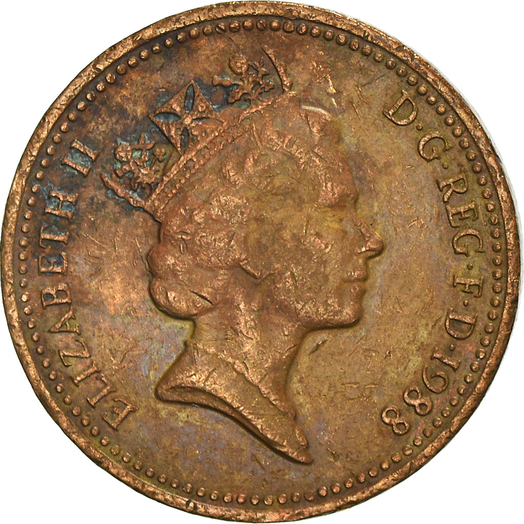 Moneta, Gran Bretagna, Elizabeth II, Penny, 1988, British Royal Mint, MB