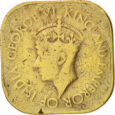 Coin, Ceylon, George VI, 5 Cents, 1942, VF(20-25), Nickel-brass, KM:113.1